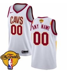 Men's Nike Cleveland Cavaliers Customized Authentic White 2018 NBA Finals Bound NBA Jersey - Association Edition