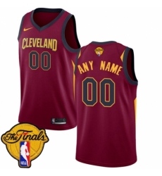 Youth Nike Cleveland Cavaliers Customized Swingman Maroon 2018 NBA Finals Bound NBA Jersey - Icon Edition