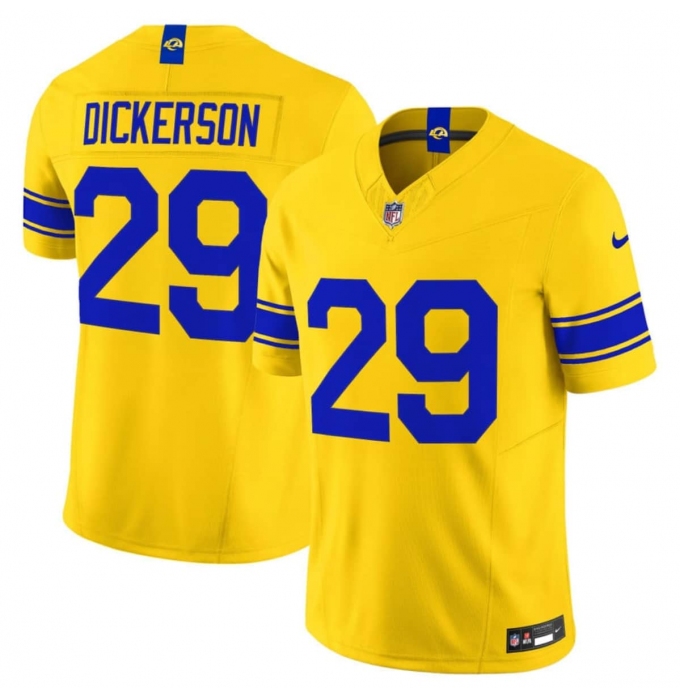 Men's Los Angeles Rams #29 Eric Dickerson Yellow 2026 F.U.S.E. Vapor Limited Football Stitched Jersey