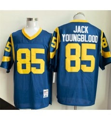 Men's Los Angeles Rams #85 Jack Youngblood Royal Throwback Football Stitched Jersey