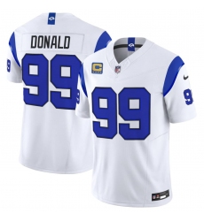 Men's Los Angeles Rams #99 Aaron Donald White 2026 F.U.S.E. With 4- Star C Vapor Limited Football Stitched Jersey