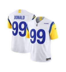 Men's Nike Los Angeles Rams #99 Aaron Donald White 2023 F.U.S.E. Vapor Untouchable Limited Stitched Jersey
