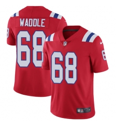 Youth Nike New England Patriots #68 LaAdrian Waddle Red Alternate Vapor Untouchable Limited Player NFL Jersey