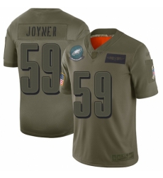 Men's Philadelphia Eagles #59 Seth Joyner Limited Camo 2019 Salute to Service Football Jersey