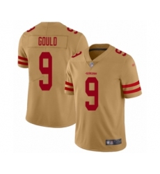 Youth San Francisco 49ers #9 Robbie Gould Limited Gold Inverted Legend Football Jersey