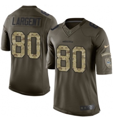 Men's Nike Seattle Seahawks #80 Steve Largent Elite Green Salute to Service NFL Jersey Men's Nike Seattle Seahawks #80 Steve Largent Elite Green Salute to Service NFL Jersey