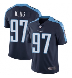 Youth Nike Tennessee Titans #97 Karl Klug Navy Blue Alternate Vapor Untouchable Limited Player NFL Jersey