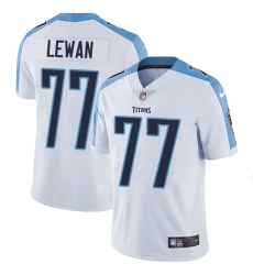 Men's Nike Tennessee Titans #77 Taylor Lewan White Vapor Untouchable Limited Player NFL Jersey