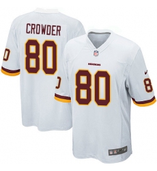 Men's Nike Washington Redskins #80 Jamison Crowder Game White NFL Jersey