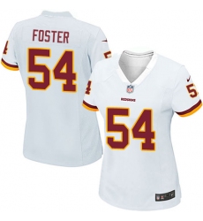 Women's Nike Washington Redskins #54 Mason Foster Game White NFL Jersey