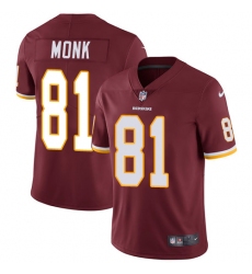Youth Nike Washington Redskins #81 Art Monk Elite Burgundy Red Team Color NFL Jersey