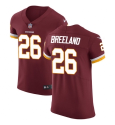Men's Nike Washington Redskins #26 Bashaud Breeland Elite Burgundy Red Team Color NFL Jersey