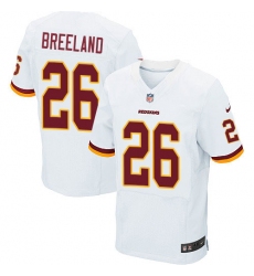 Men's Nike Washington Redskins #26 Bashaud Breeland Elite White NFL Jersey