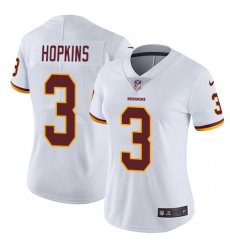 Women's Nike Washington Redskins #3 Dustin Hopkins Elite White NFL Jersey
