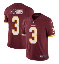 Youth Nike Washington Redskins #3 Dustin Hopkins Elite Burgundy Red Team Color NFL Jersey