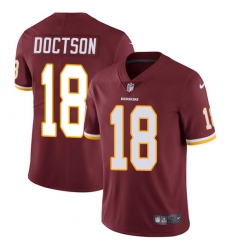 Men's Nike Washington Redskins #18 Josh Doctson Burgundy Red Team Color Vapor Untouchable Limited Player NFL Jersey