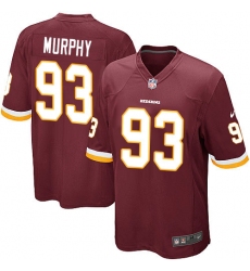 Men's Nike Washington Redskins #93 Trent Murphy Game Burgundy Red Team Color NFL Jersey