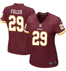 Women's Nike Washington Redskins #29 Kendall Fuller Game Burgundy Red Team Color NFL Jersey