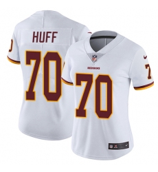 Women's Nike Washington Redskins #70 Sam Huff Elite White NFL Jersey