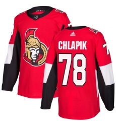 Youth Adidas Ottawa Senators #78 Filip Chlapik Premier Red Home NHL Jersey