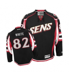 Youth Reebok Ottawa Senators #82 Colin White Authentic Black Third NHL Jersey