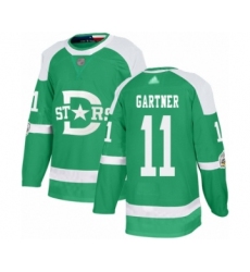 Youth Dallas Stars #11 Mike Gartner Authentic Green 2020 Winter Classic Hockey Jersey
