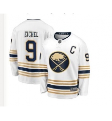 Men's adidas Buffalo Sabres #9 Jack Eichel 2019/20 White Away Breakaway Hockey Jersey