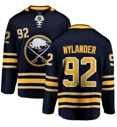 Men's Buffalo Sabres #92 Alexander Nylander Fanatics Branded Navy Blue Home Breakaway NHL Jersey