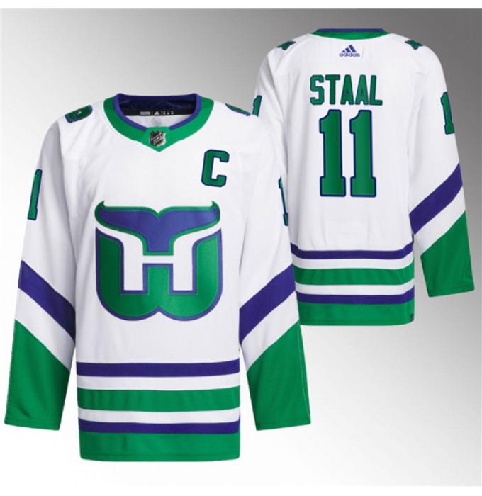 Men's Carolina Hurricanes #11 Jordan Staal White 2023-24 Stitched Jersey