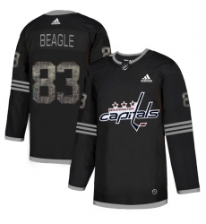 Men's Adidas Washington Capitals #83 Jay Beagle Black 1 Authentic Classic Stitched NHL Jersey
