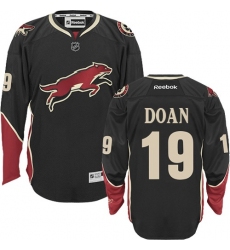 Men's Reebok Arizona Coyotes #19 Shane Doan Premier Black Third NHL Jersey
