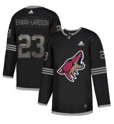 Men's Adidas Arizona Coyotes #23 Oliver Ekman-Larsson Black Authentic Classic Stitched NHL Jersey