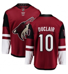 Men's Arizona Coyotes #10 Anthony Duclair Fanatics Branded Burgundy Red Home Breakaway NHL Jersey