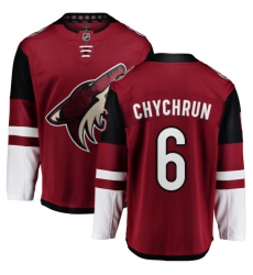 Men's Arizona Coyotes #6 Jakob Chychrun Fanatics Branded Burgundy Red Home Breakaway NHL Jersey