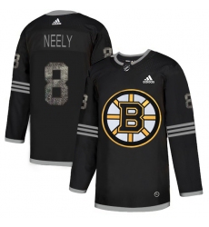 Men's Adidas Boston Bruins #8 Cam Neely Black Authentic Classic Stitched NHL Jersey