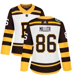 Women's Adidas Boston Bruins #86 Kevan Miller Authentic White 2019 Winter Classic NHL Jersey