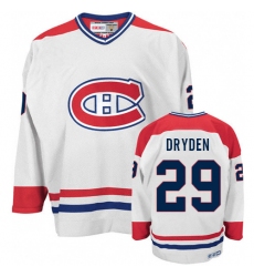 Men's CCM Montreal Canadiens #29 Ken Dryden Premier White CH Throwback NHL Jersey