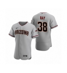 Men's Arizona Diamondbacks #38 Robbie Ray Nike Gray Authentic 2020 Road Jersey