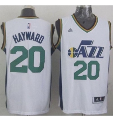 Revolution 30 Jazz #20 Gordon Hayward White Stitched NBA Jersey