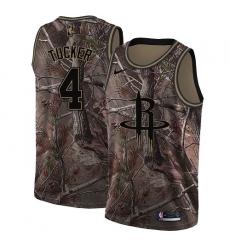 Women's Nike Houston Rockets #4 PJ Tucker Camo NBA Swingman Realtree Collection Jersey
