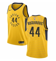 Women's Nike Indiana Pacers #44 Bojan Bogdanovic Authentic Gold NBA Jersey Statement Edition