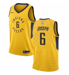 Women's Nike Indiana Pacers #6 Cory Joseph Swingman Gold NBA Jersey Statement Edition