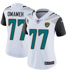Women's Nike Jacksonville Jaguars #77 Patrick Omameh White Vapor Untouchable Elite Player NFL Jersey