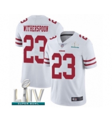 Youth San Francisco 49ers #23 Ahkello Witherspoon White Vapor Untouchable Limited Player Super Bowl LIV Bound Football Jersey