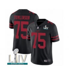 Youth San Francisco 49ers #75 Laken Tomlinson Black Vapor Untouchable Limited Player Super Bowl LIV Bound Football Jersey