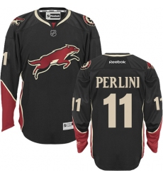 Youth Reebok Arizona Coyotes #11 Brendan Perlini Premier Black Third NHL Jersey