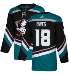Youth Adidas Anaheim Ducks #18 Patrick Eaves Authentic Black Teal Third NHL Jersey