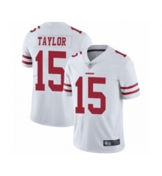 Men's San Francisco 49ers #15 Trent Taylor White Vapor Untouchable Limited Player Football Jersey