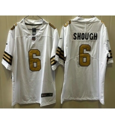 Men's New Orleans Saints #6 Tyler Shough Limited White Alternate Vapor Jersey