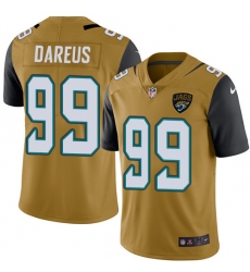 Youth Nike Jacksonville Jaguars #99 Marcell Dareus Limited Gold Rush Vapor Untouchable NFL Jersey